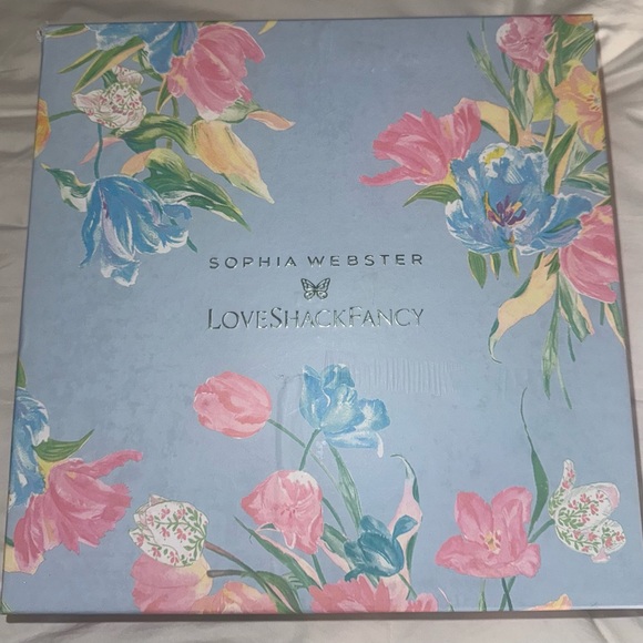 $880 NIB LoveShackFancy x Sophia Webster | Celia Platform Sandal Size 40 BOHO - Picture 10 of 15